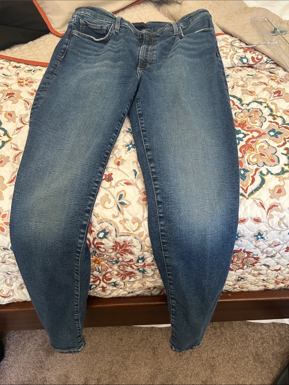 Joe's Jeans Women's Skinny Jeans in Medium Blue Wash The Charlie SnapBack